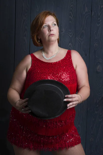 Dancer with a hat — Stock Photo, Image