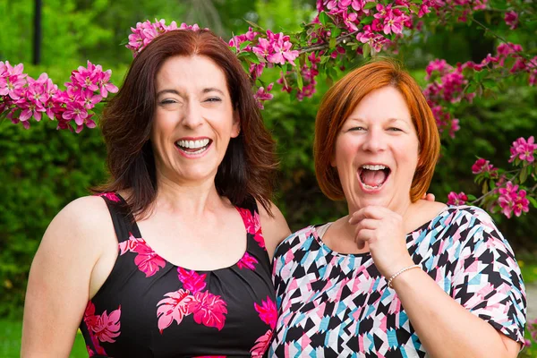 Two laughing friend — Stock Photo, Image