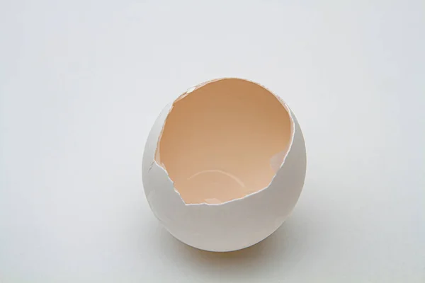 Egg cracked opened — Stock Photo, Image