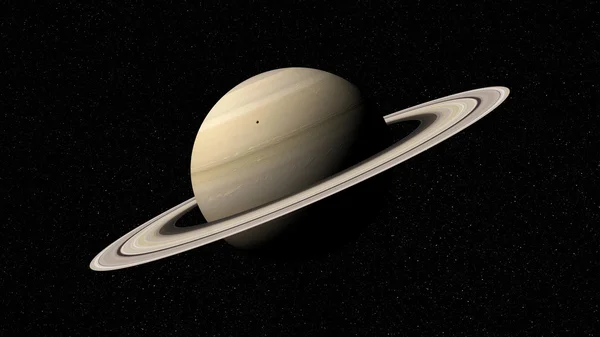 Rendering 3d del pianeta saturno — Foto Stock