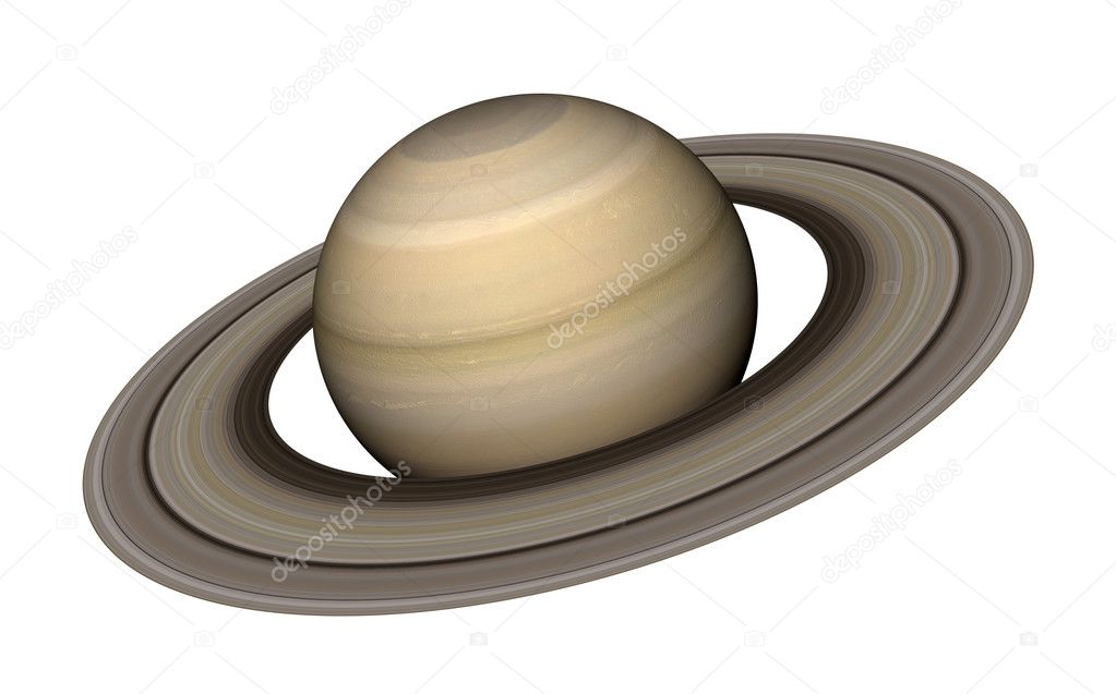 3d rendering of the planet Saturn