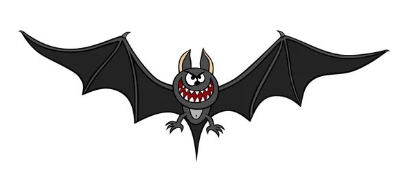 Vector ilustración de un murciélago — Vector de stock