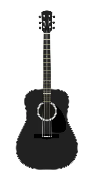 Guitarra acústica de guitarra — Vector de stock