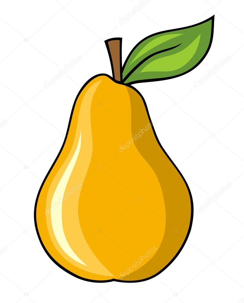 Vector illustration of a pear 
