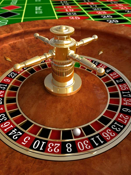 3d renderizado de ruleta de casino — Foto de Stock
