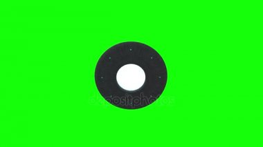 Uçan daire yeşil ekran