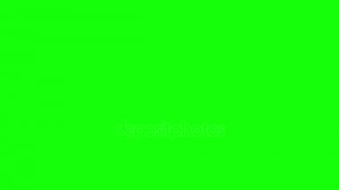Uçan daire yeşil ekran