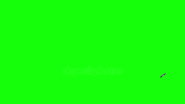 Soucoupes volantes sur écran vert 