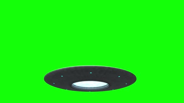 Soucoupes volantes sur écran vert 