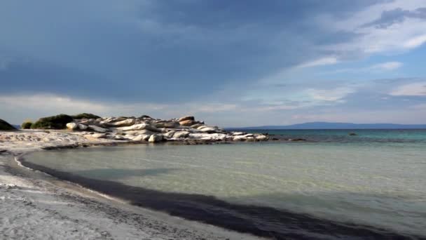 Vourvourou strand, griechenland — Stockvideo