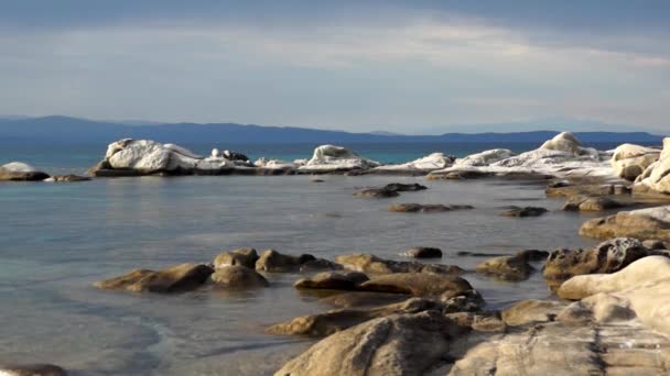 Vourvourou beach, Yunanistan — Stok video