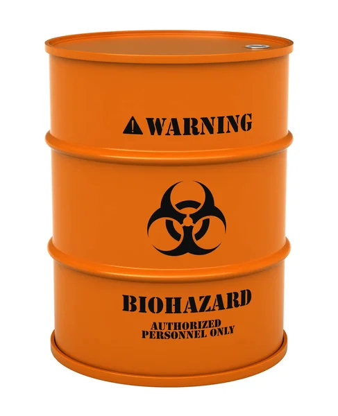 Biohazard madde ile namlu — Stok fotoğraf