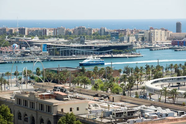 Blick vom Hafen von Barcelona — Stockfoto