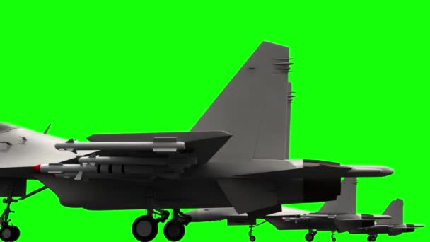 Jet da combattimento in volo — Video Stock