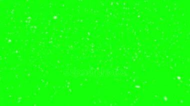 Yeşil ekranda kar yağışı