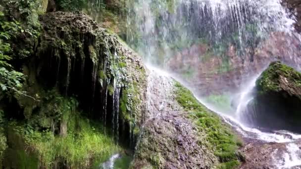 Krushuna's waterfalls cascade — Stock Video