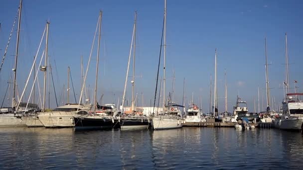 Hafen von Castellon de la plana — Stockvideo