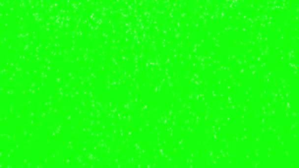 Nieva en la pantalla verde — Vídeo de stock