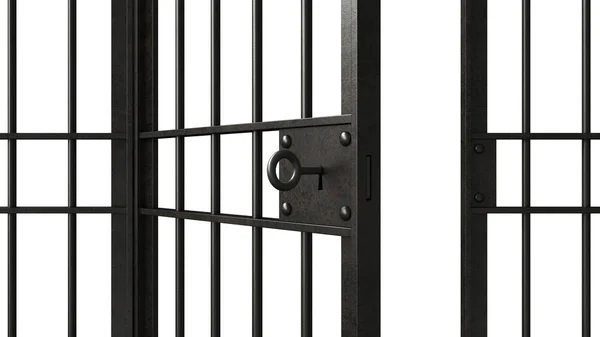 Metal jail bars — Stock Photo, Image