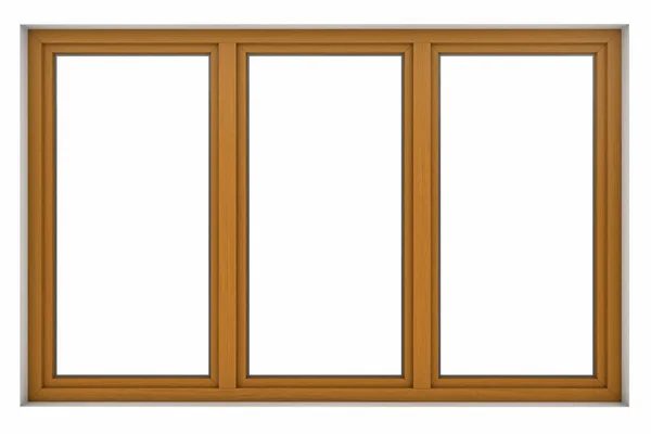 Cadre de fenêtre en bois — Photo