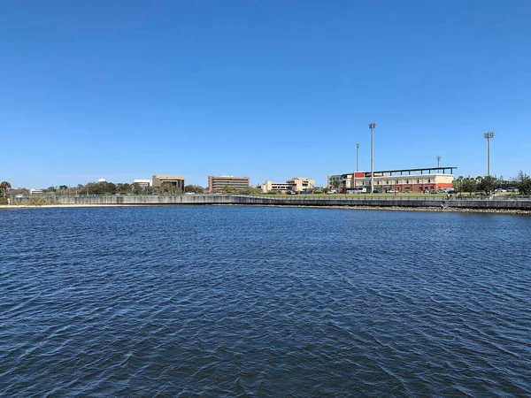 Vista Baía Pensacola Parque Marítimo Pensacola Flórida Eua — Fotografia de Stock