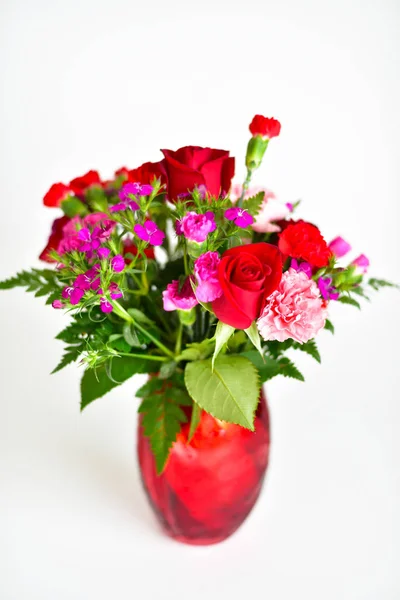 Red flowers bouquet — Stock Photo, Image