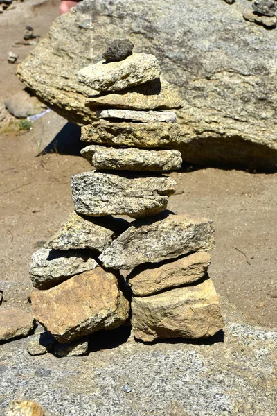 Stacked rock garden — Stock Photo, Image