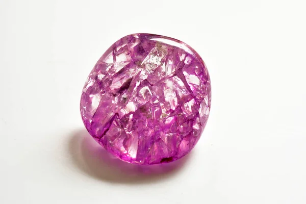 Kövek rózsaszín kristályok — Stock Fotó