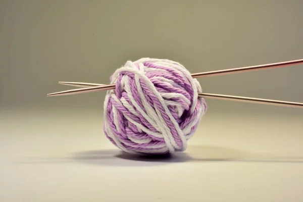 Fio de algodão para tricô — Fotografia de Stock