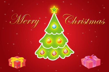 Kış tatili için Noel kartı