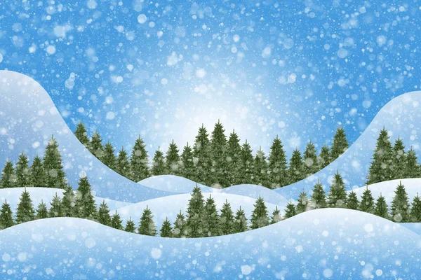 Weihnachtskarte Für Den Winterurlaub — Stockfoto