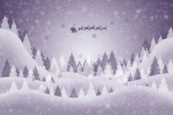 Cartão Natal Para Férias Inverno — Fotografia de Stock