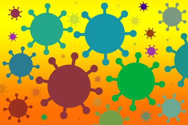 Bulaşıcı Koronavirüs Salgını Koronavirüs Salgını Tehlikeli Grip Salgını Vakaları Veya - Stok İmaj