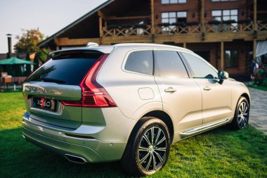 Kiev, Ukrayna - 19 Ağustos 2017, Ukrayna'da kamu sunulan yeni Volvo Xc60 2018