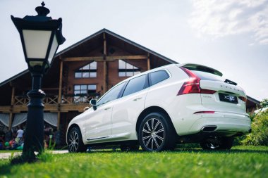 Kiev, Ukrayna - 19 Ağustos 2017, Ukrayna'da kamu sunulan yeni Volvo Xc60 2018