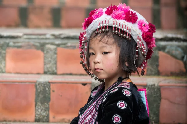 Carina Hilltribe Girl a Chiang Mai, Thailandia — Foto Stock