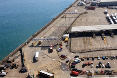 Gün sahne Dover bağlantı noktasından