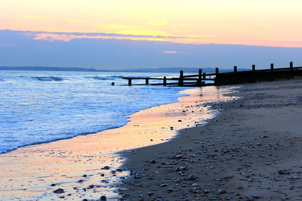 Camber Sands beach at dusk — Stock Photo, Image