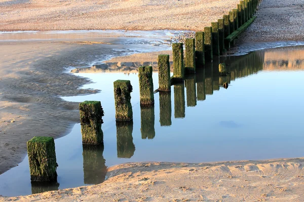 Cena de praia no Camber Sands — Fotografia de Stock