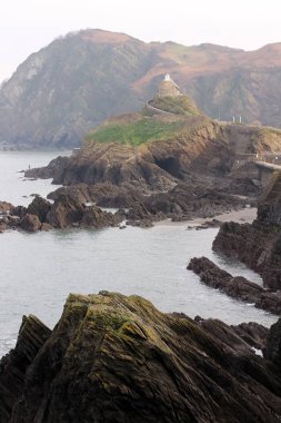 Ilfracombe, Kuzey Devon üzerinde manzara görünümü
