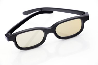 sarı renk tarafından 3D gözlük 