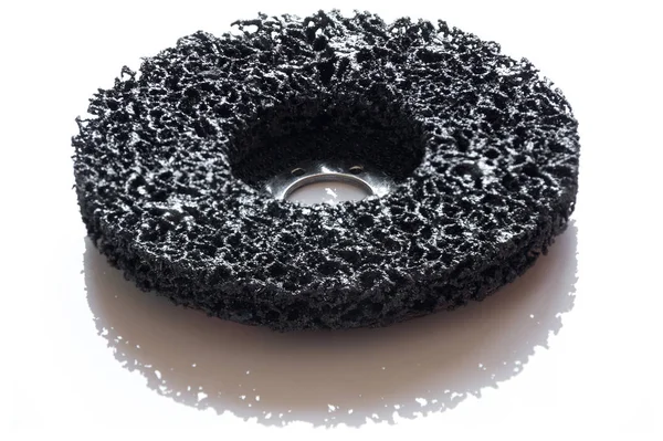 Black abrasive Fine Grinding disc — Stock Photo, Image