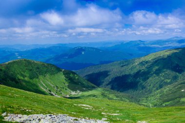 çimenli Vadisi, rocky ile Karpatlar Dağları peyzaj 