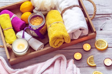  Spa için Hamam aksesuar seti