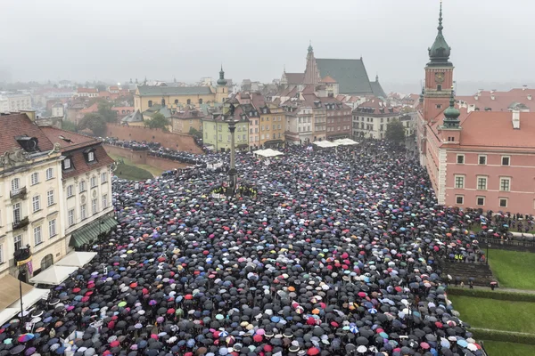 Polish women strike against abortion ban — Stock Photo, Image