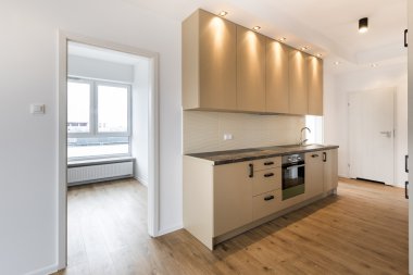 Boş oda ile iç mutfak