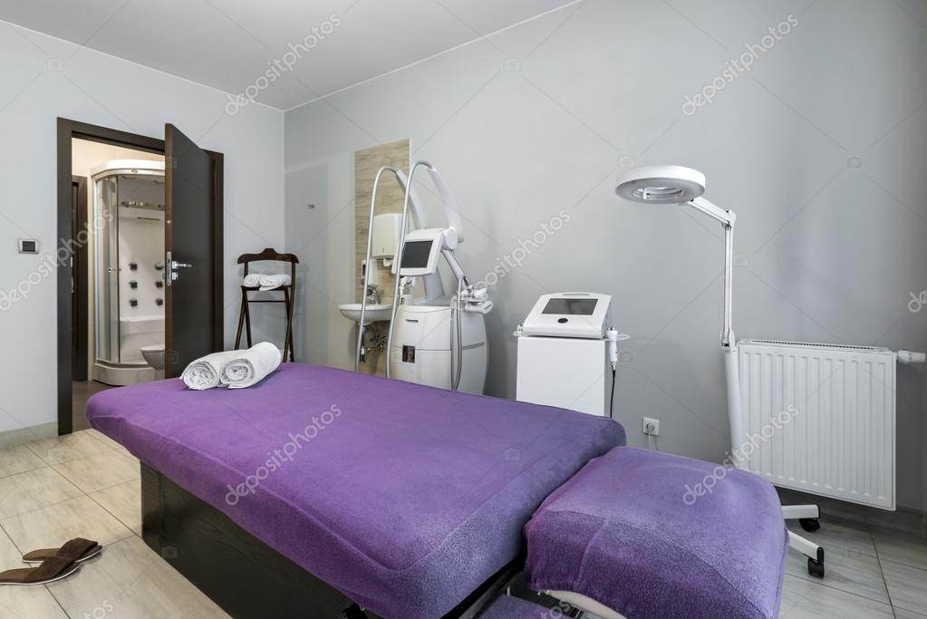 Innenraum Der Massage Im Wellness Center Stockfoto