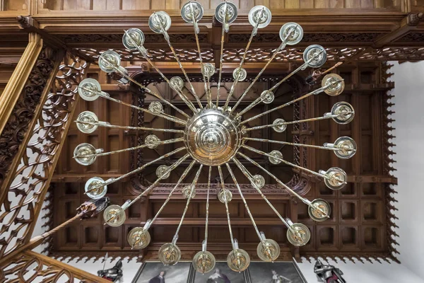 Decorative chandelier in Lednice Castle. — Stock Photo, Image