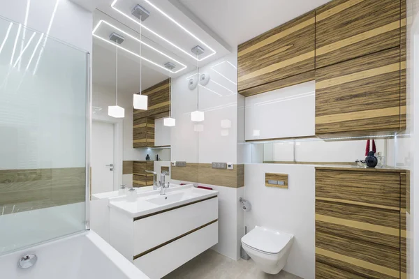 Cuarto de baño moderno diseño interior — Foto de Stock