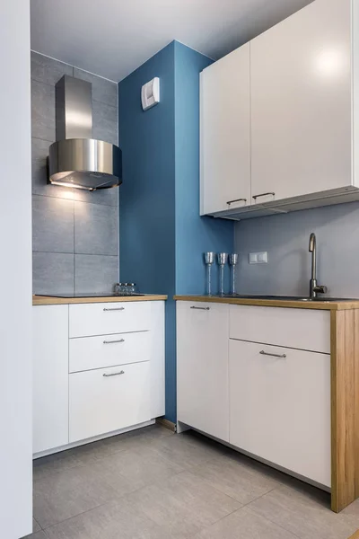 Moderna cozinha design de interiores — Fotografia de Stock